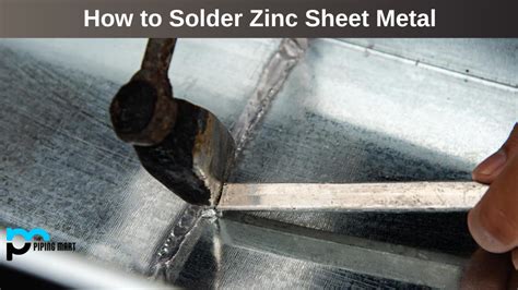 how to solder zinc sheet metal|can you solder zinc alloy.